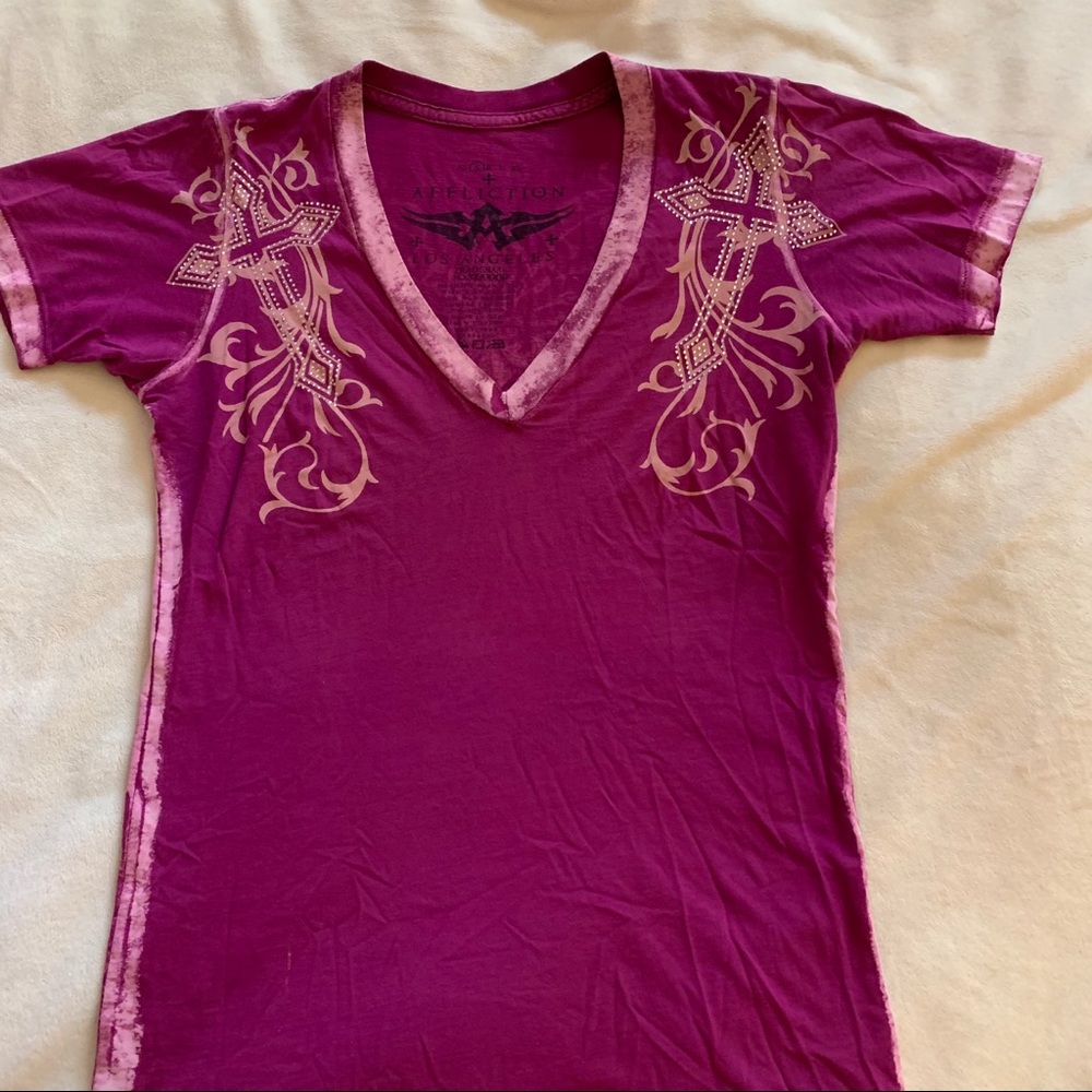 Affliction V-Neck tee shirt
